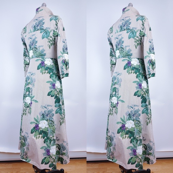 Zara Striped And Floral Print Tunic Shirt Dress
Size Large - Picture 8 of 11